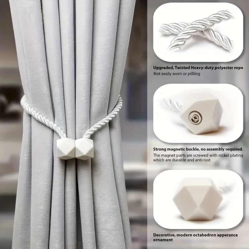 Magnetic Curtain Tiebacks (Set of 2)