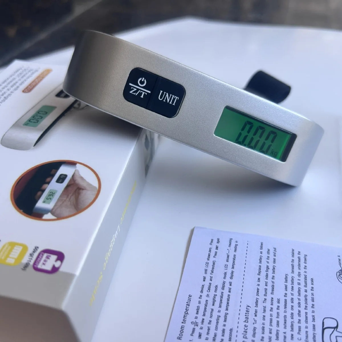 Portable Digital Luggage Scale - 110lb Capacity