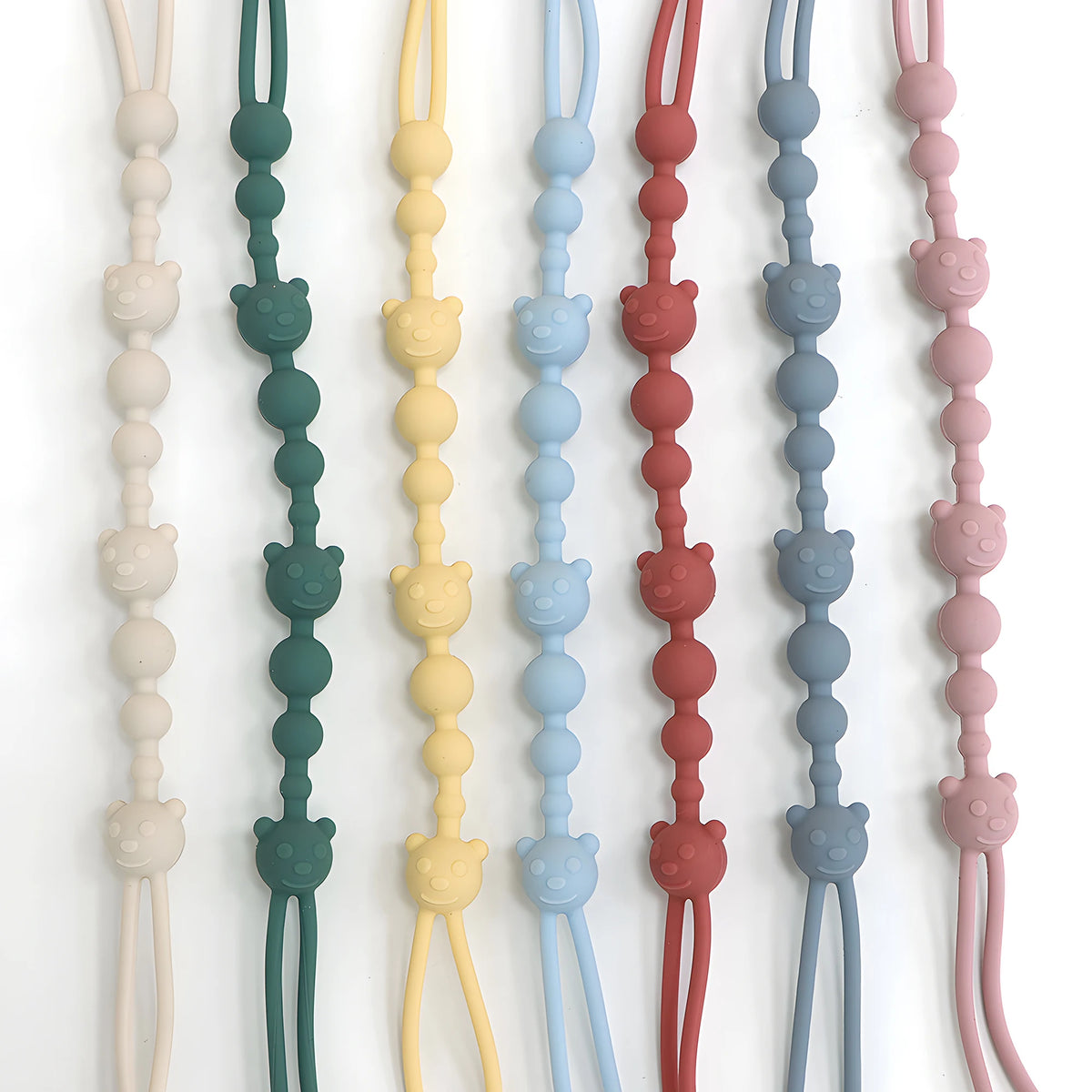 Silicone Pacifier Clip with Anti-Loss Chain