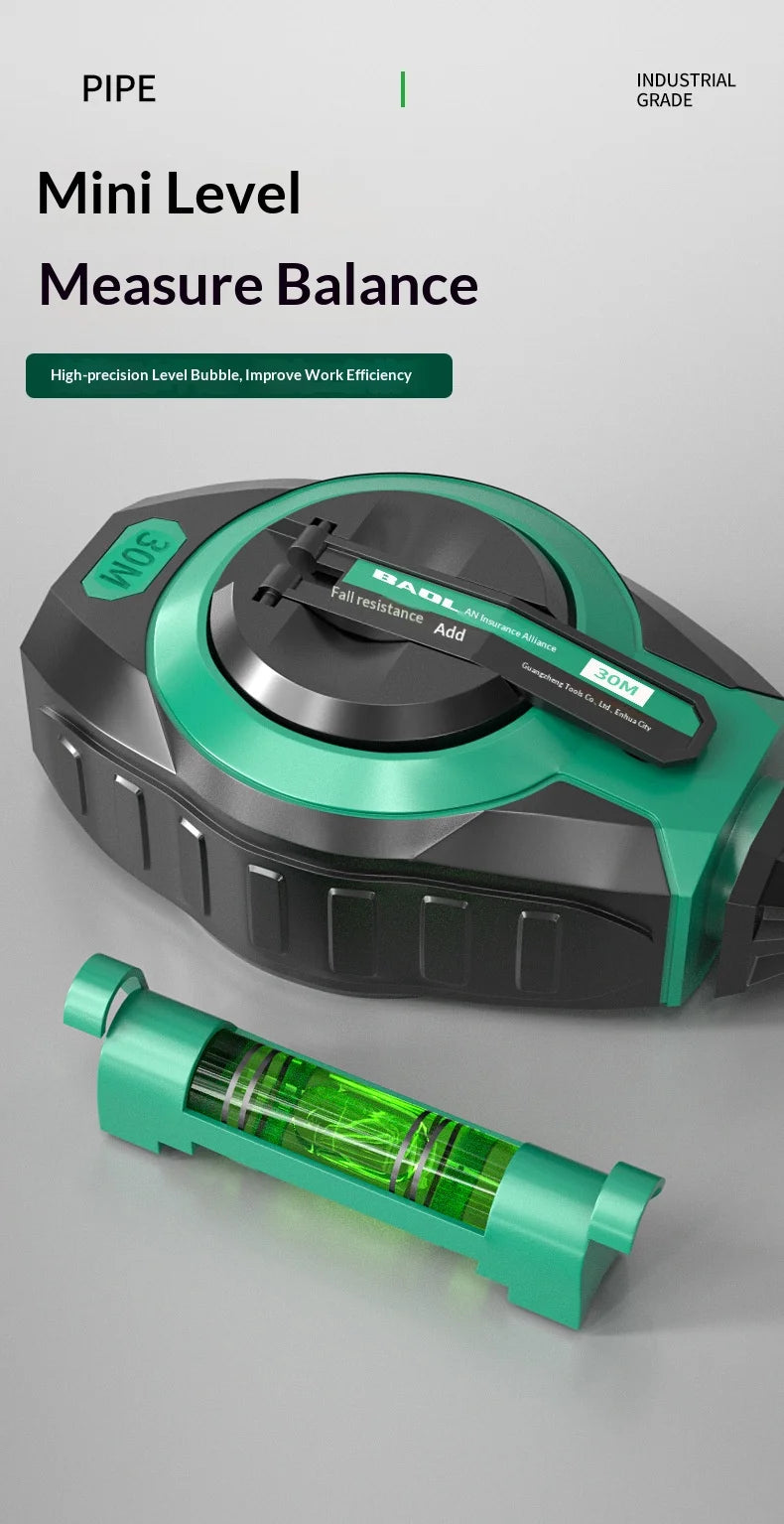 Chalk Line Reel with Quick Retraction for Precise Marking