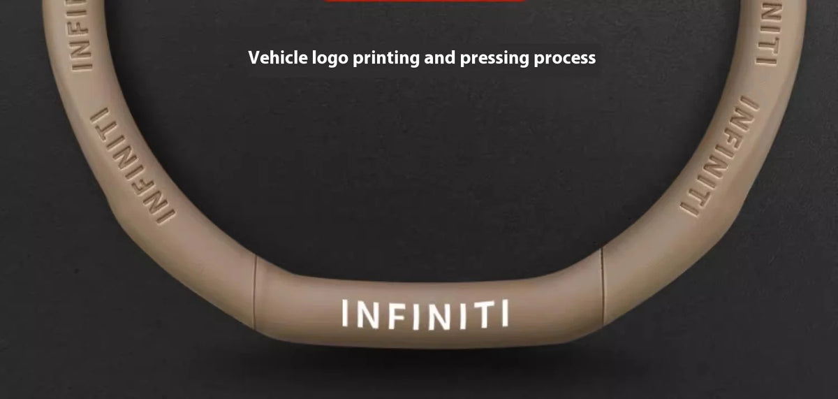 Carbon Fiber Leather Steering Wheel Cover for Infiniti Models