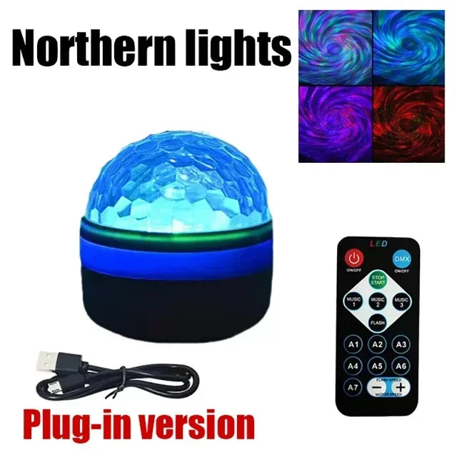 Northern Lights & Water Ripple LED Projector Lamp