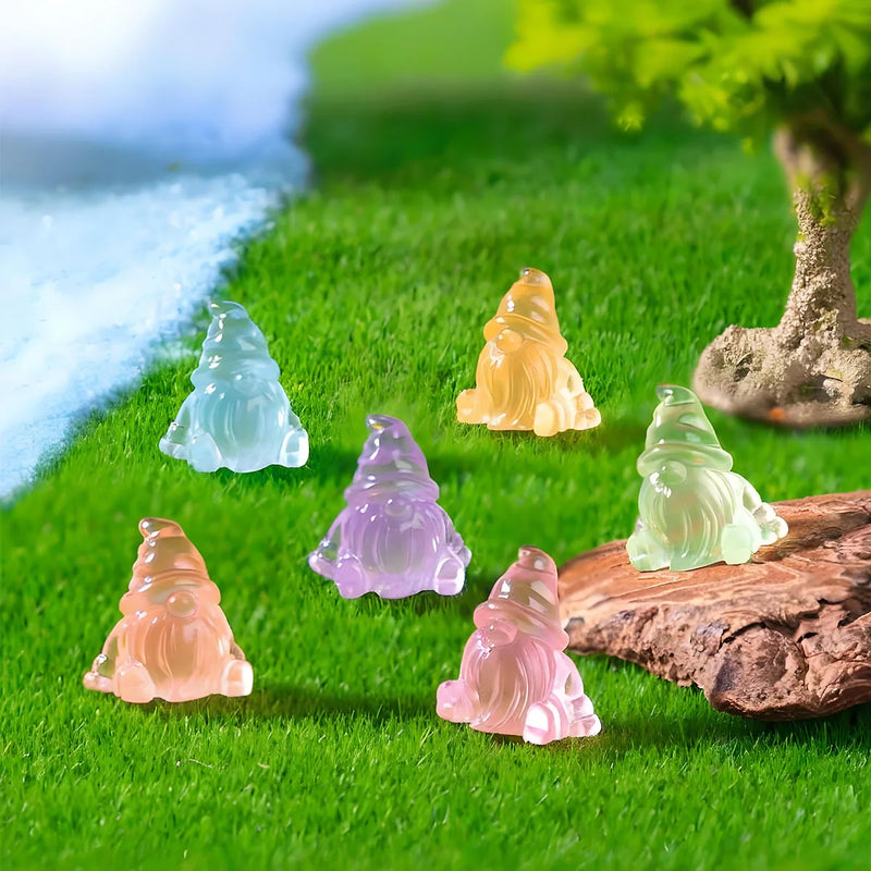 Mini Resin Gnome Figurines (Set of 10)