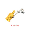 Gold XL size exhaust turbine whistle for cars and motorcycles