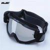 Black retro motorcycle sunglasses with night vision lenses shown in a product shot.