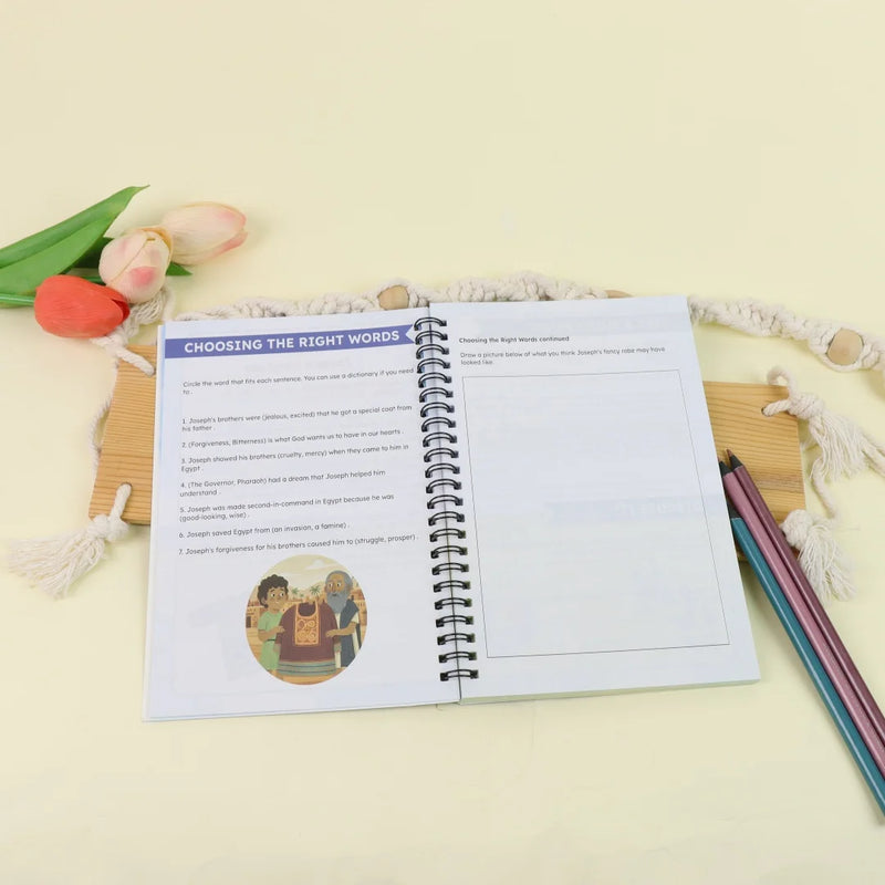 Kinder-Bibel-Aktivbuch: Glaubensstärkende Lektionen & Quizfragen