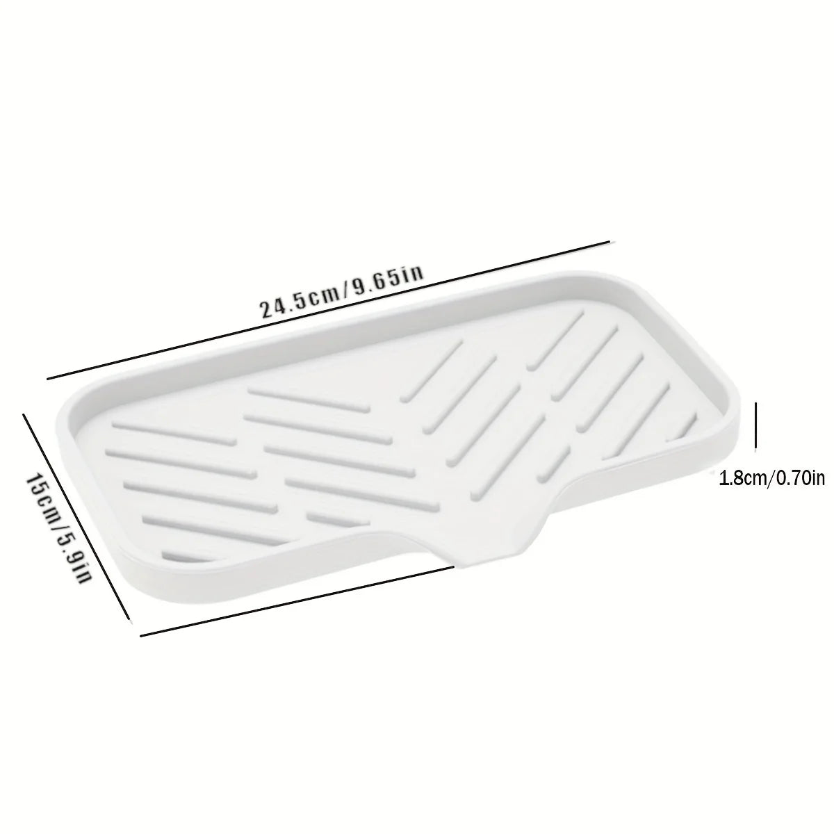 Silicone Drain Tray for Sink Organization