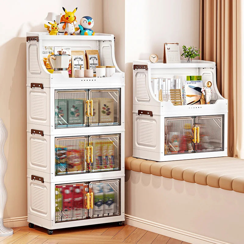 Foldable Double-Door Storage Cabinet
