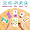 Montessori Learning Flash Cards Set - 58 Pieces for Early Education