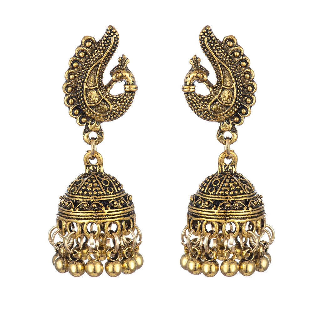 Vintage Geometric Drop Earrings