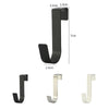 Stainless Steel Over-the-Door Hooks for Kitchen and Bathroom Storage