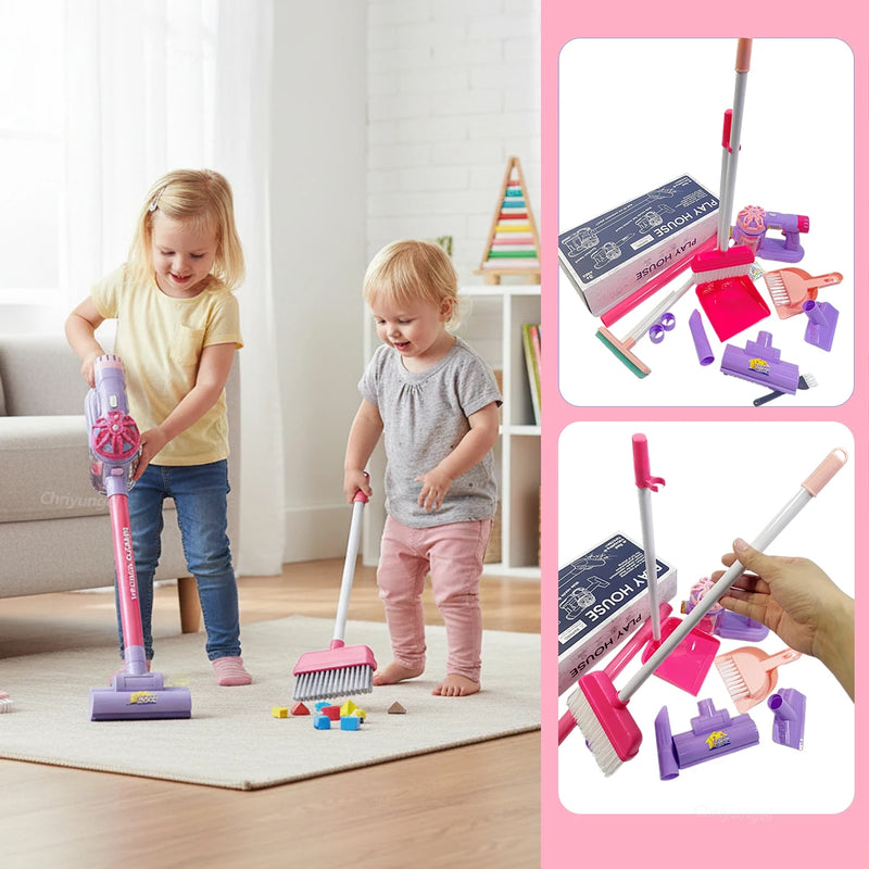 Kinder-Spielzeug-Staubsauger-Set