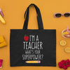 Sac Tote en Toile Durable pour Enseignants