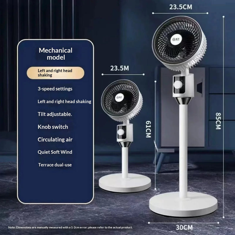 Oscillating Air Circulator Fan with Remote Control