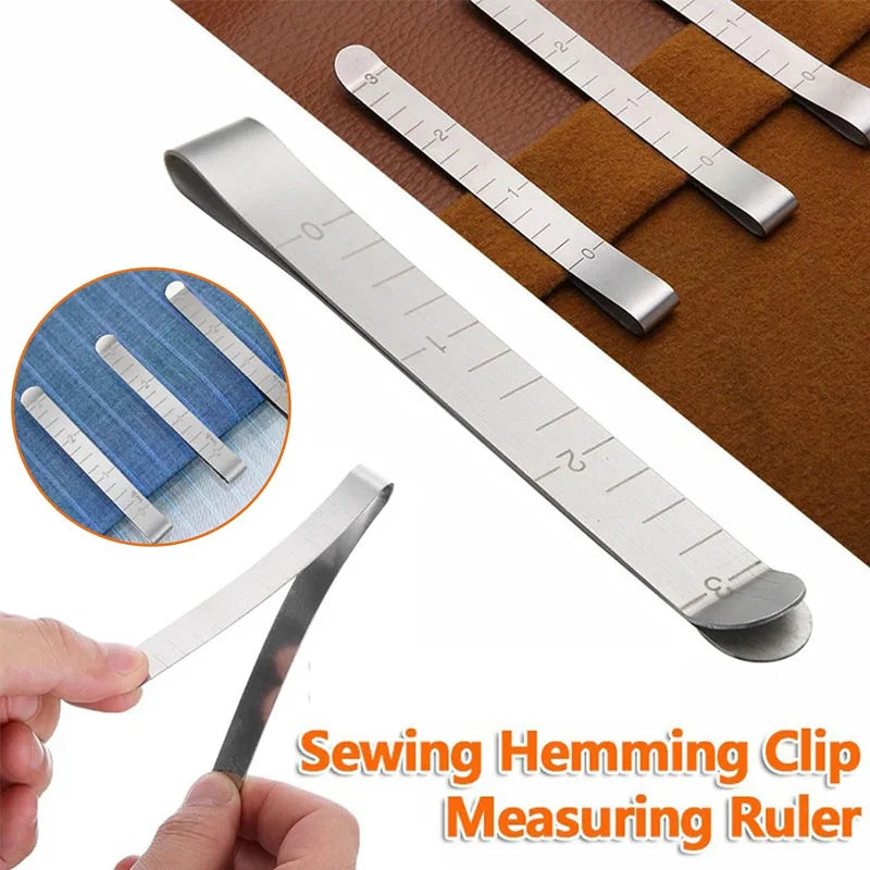 Stainless Steel Hemming Clips with Measuring Marks