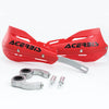 Red Acerbis aluminum motorcycle handguards with mounting hardware.