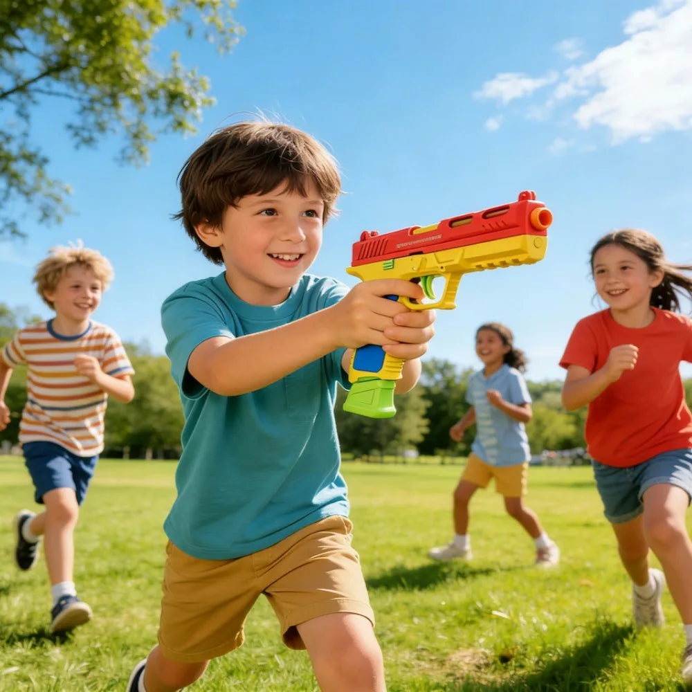 Building Block Toy Gun with Shell Ejection