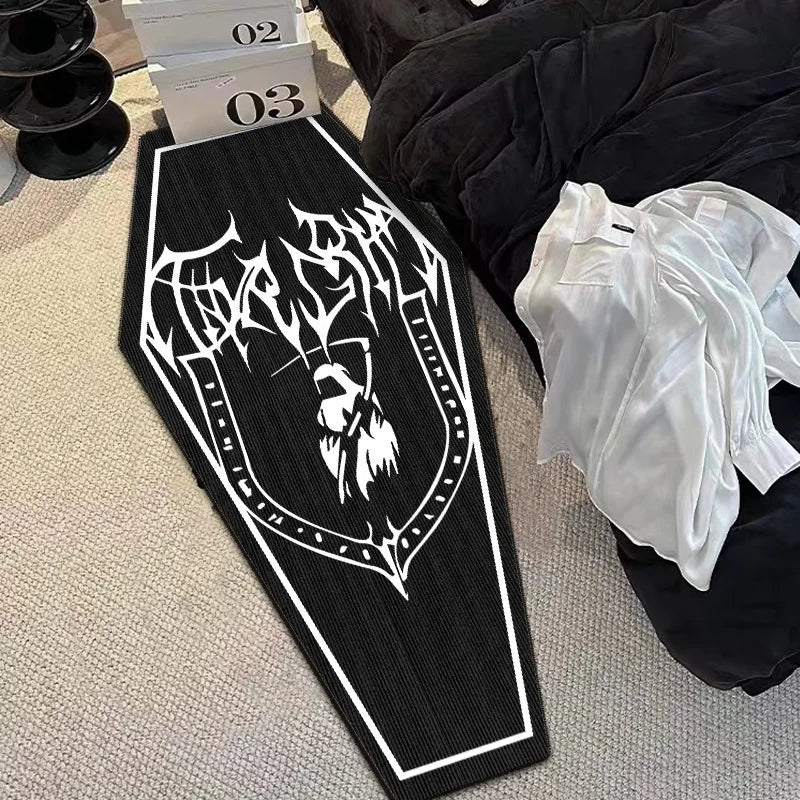 Gothic Skull Print Non-Slip Floor Mat