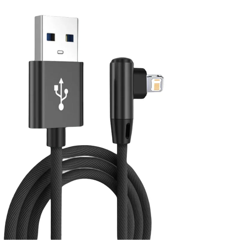 Cable USB-C a Lightning en L de 90 Grados