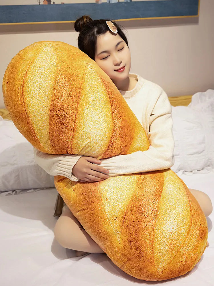 Baguette Bread Plush Pillow | Funny Food Shaped Cushion