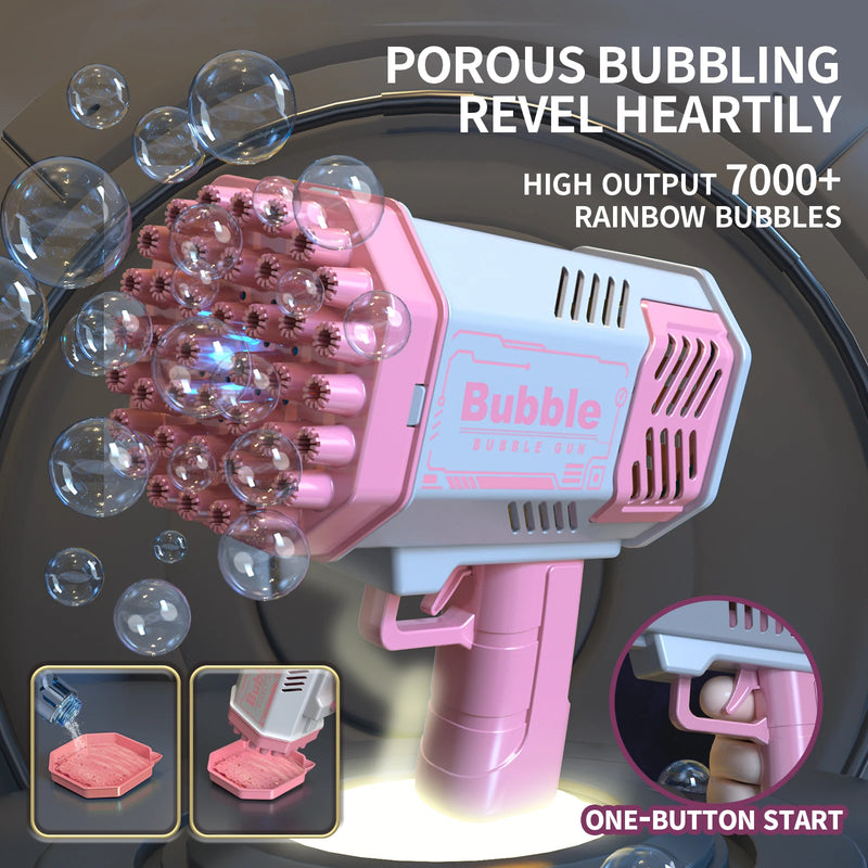 Automatic Outdoor Bubble Machine with LED Lights