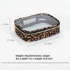 Leopard Print Transparent Makeup Bag with Waterproof Zipper