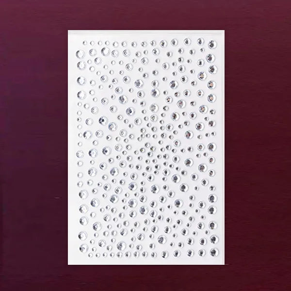 Multifarbene Strass-Gesichtschmuck