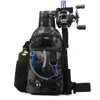 Waterproof Crossbody Fishing Gear Bag with Rod Holder
