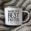 Dad Nutritional Facts Enamel Coffee Mug