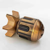 Golden Metal Revolver Dice Set for Tabletop RPGs