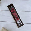 Spiral Birthday Cake Candles, Set of 6 Long Thin Decorative Candles for Cakes and Desserts