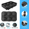 Silicone Ice Ball Maker - Large 3D Sphere & Cube Ice Mold
