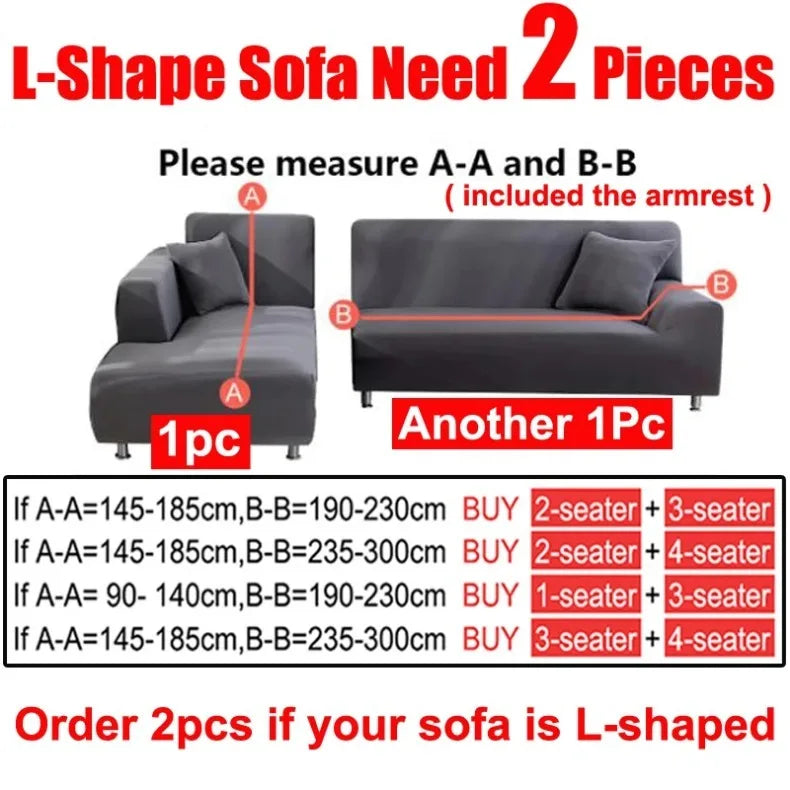 Elastic Stretch Sofa Cover with Non-Slip Backing
