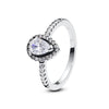 Sterling Silver Heart Ring with Cubic Zirconia