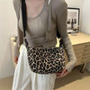 Leopard Print Nylon Crossbody Bag