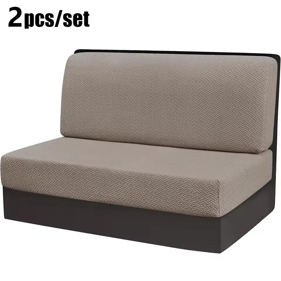 Stretch Jacquard RV Dinette Cushion Covers (2-Piece Set)