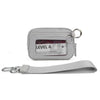 Checkered Card Case Wallet with Detachable Keychain and ID Window