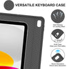 Versatile keyboard case for iPad featuring heat release, solid protection, and shock absorption features.