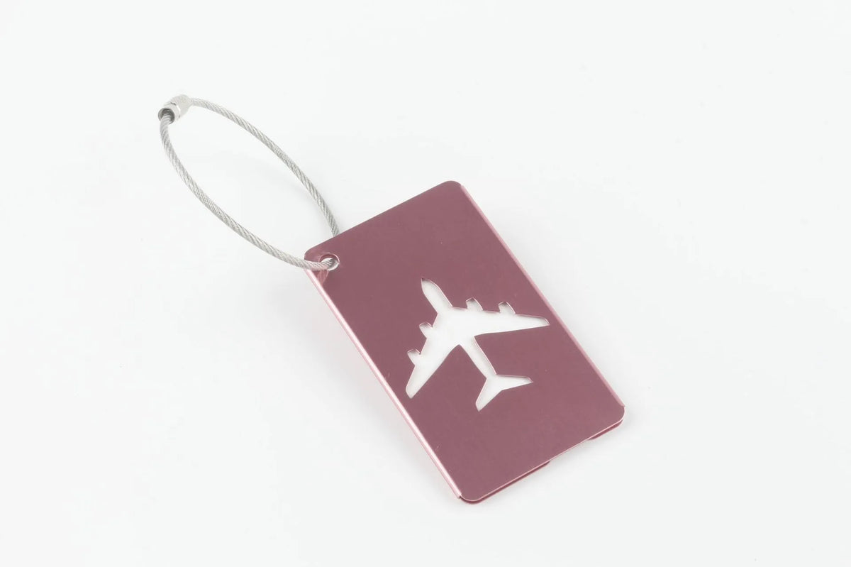Aircraft-Grade Aluminum Luggage Tag with ID Card Slot