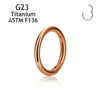 Aros Clicker de Acero Titanio con Bisagra