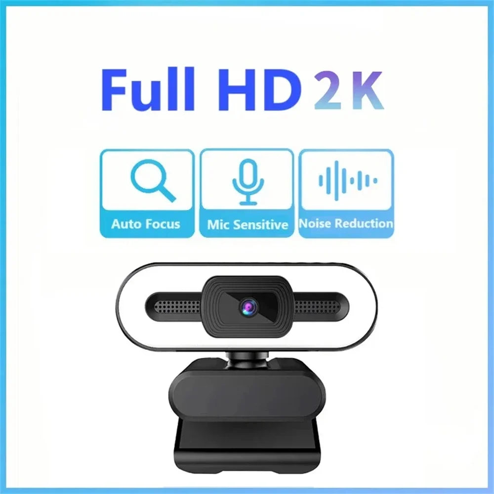 4K Auto-Focus Webcam with Built-in Microphone