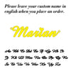 Personalized Cursive Name Necklace in Stainless Steel