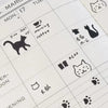 Kawaii Cat Design Metal Ruler and Bookmark