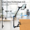 Adjustable Magic Arm with Crab Clamp and Phone Holder