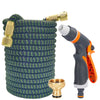 Flexible Expandable Garden Hose with High-Pressure Spray Gun