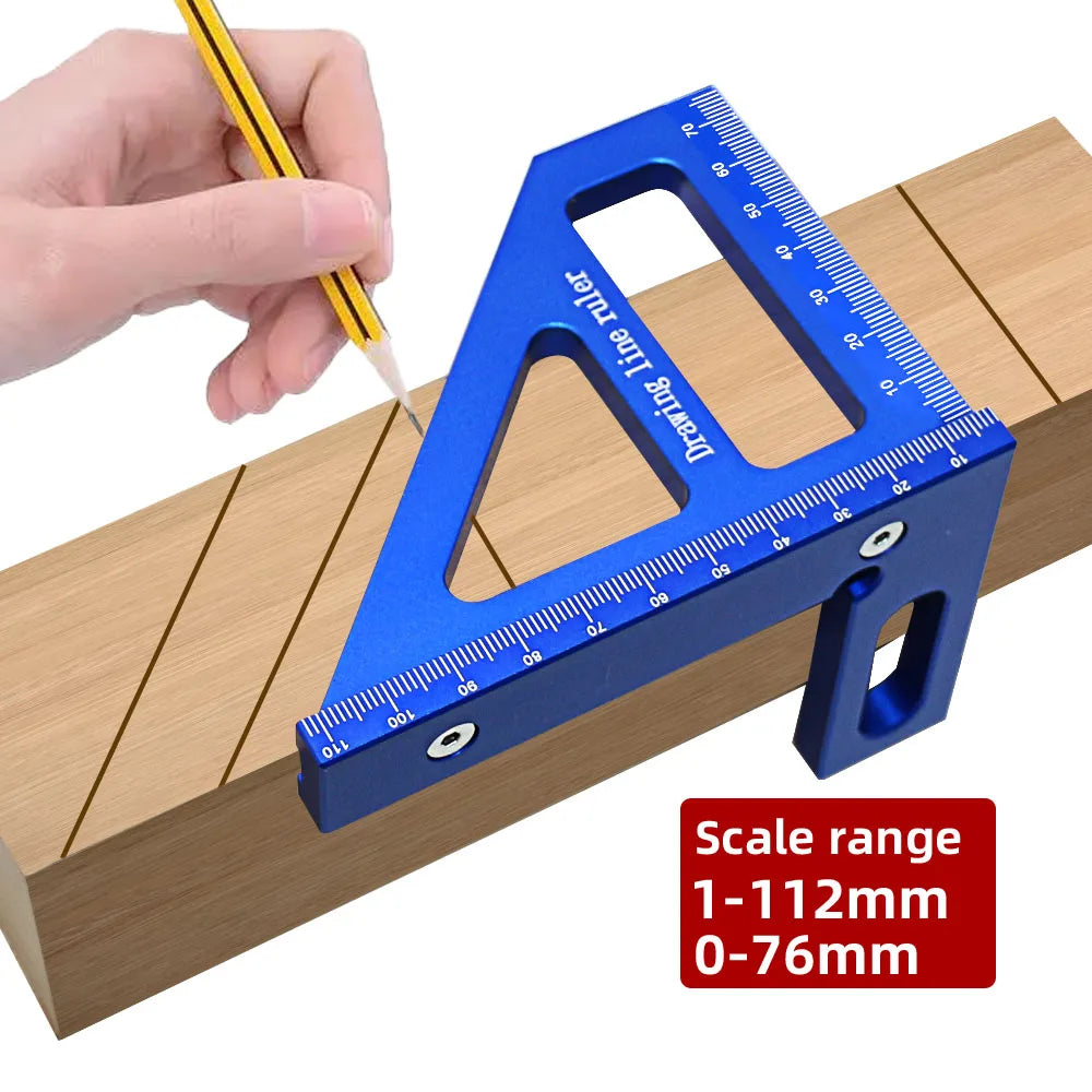 3D Multi-Angle Woodworking Square Ruler