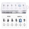 Universal Car Fastener Clip Kit – 100+ Pieces with Remover Tool
