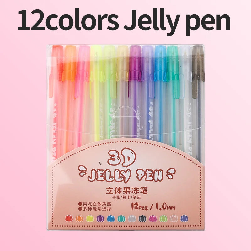 Retractable Glitter Gel Pens