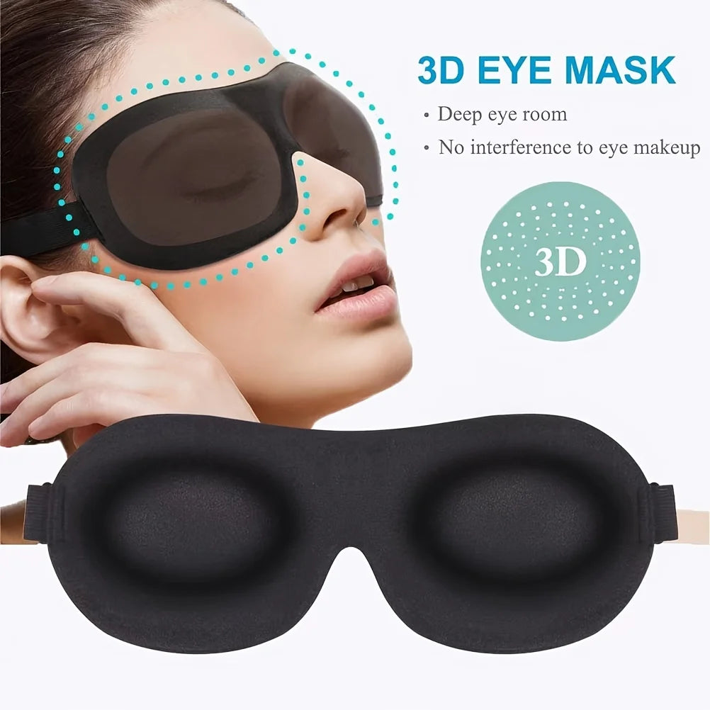 3D Contoured Sleep Mask for Light Blocking