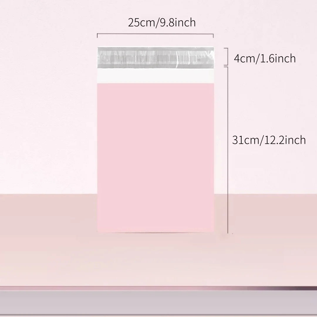 Matte Pink Poly Mailers - Waterproof Self-Sealing Shipping Bags